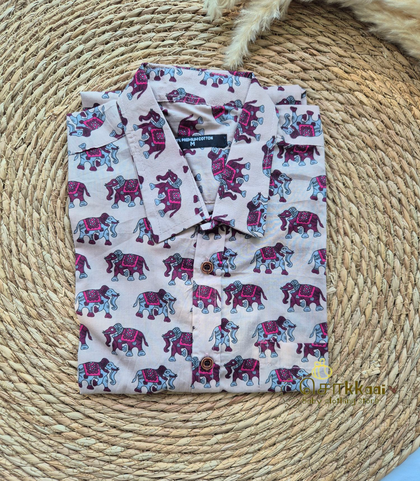 Onion pink elephant Men's shirt (family combo) - M to XXL