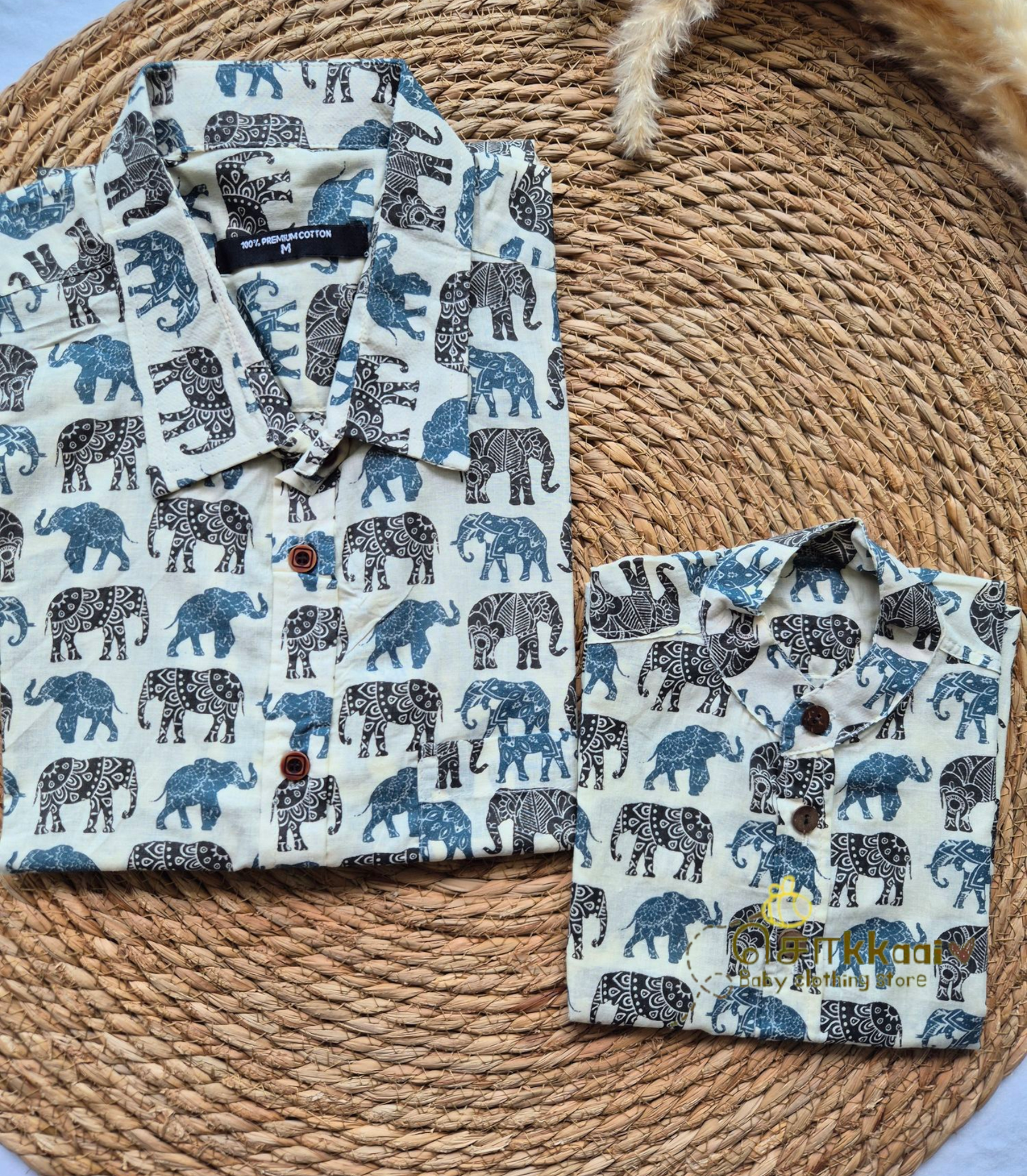 Blue Elephant Dad-Son Combo - (1 to 5 years)