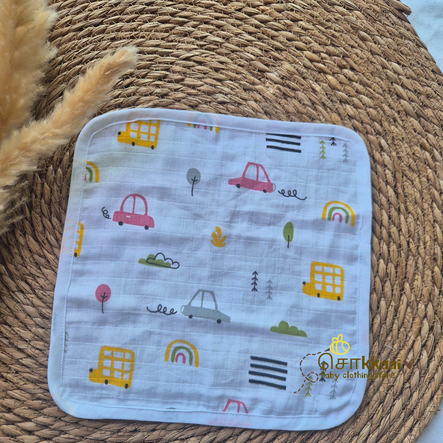 Sokkaai Soft Muslin Cotton - Happy wheels (0 to 12m) - Sokkaai