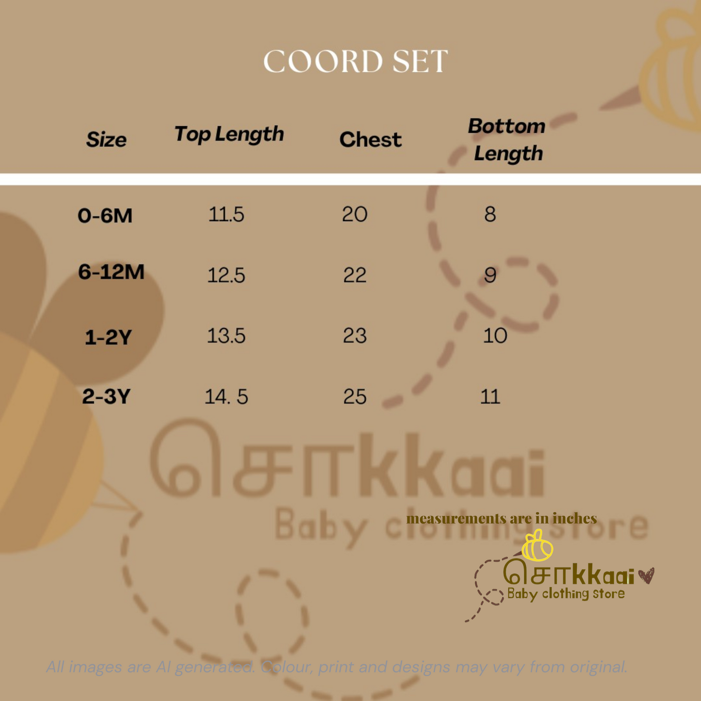 Light green elephant cotton Coord Set (0-3years) - Unisex - Sokkaai