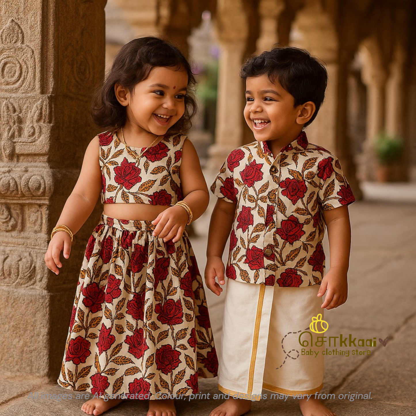 Rosewood charm Skirt and top for Girls (6m-4years)