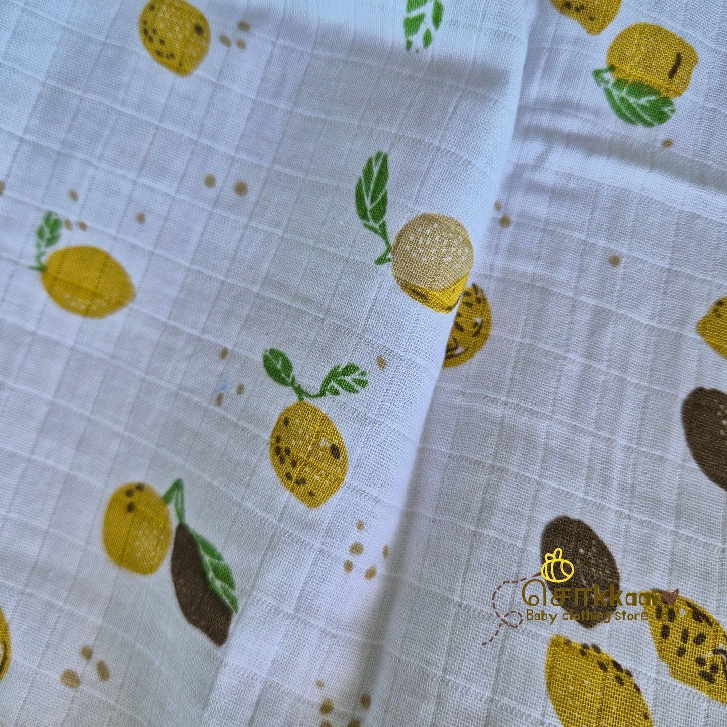 Sokkaai Soft Muslin Cotton - Lemon Zest (0 to 12m) - Sokkaai
