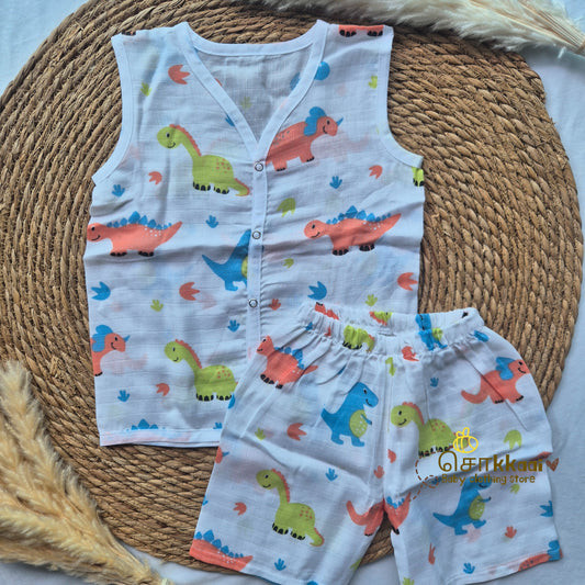 100% Organic Muslin Coord Set (1y to 2y)