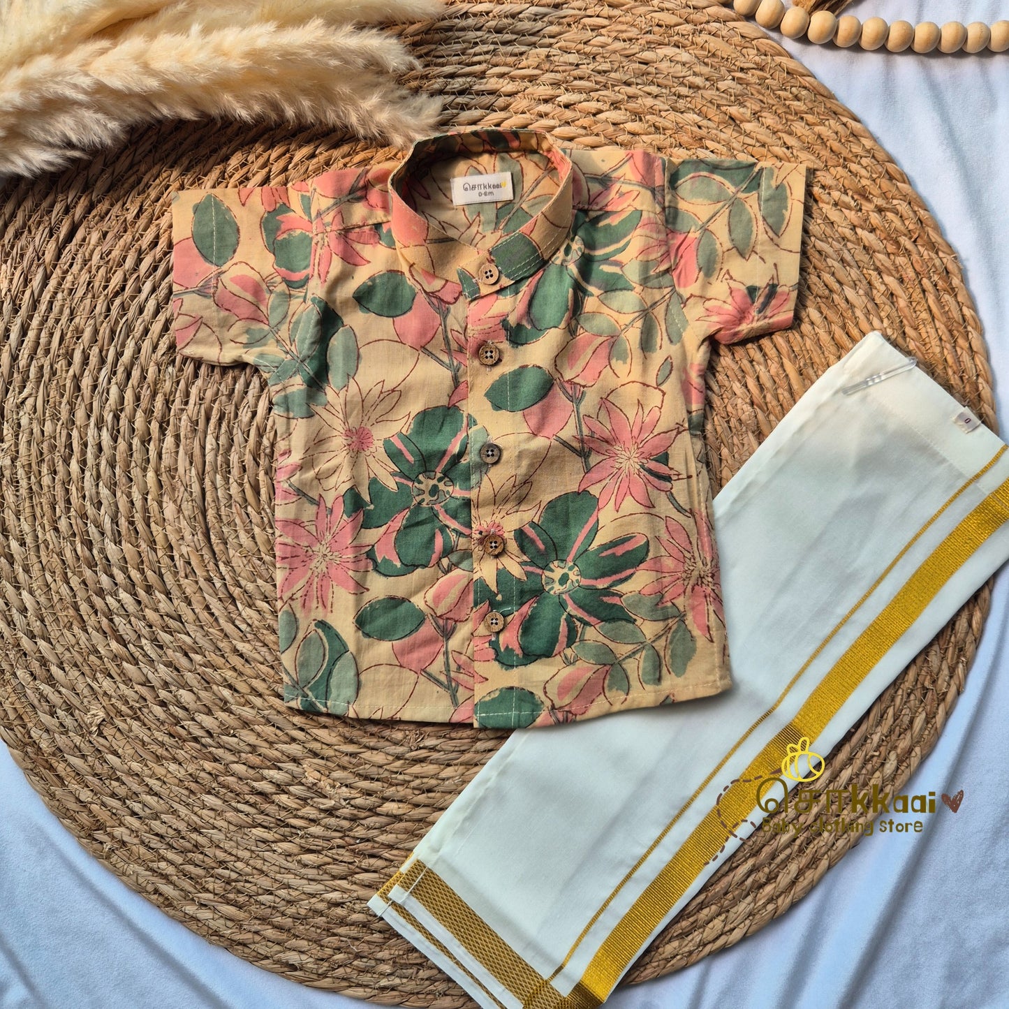 Wild floral cotton Kids Shirt (0 to 3years)