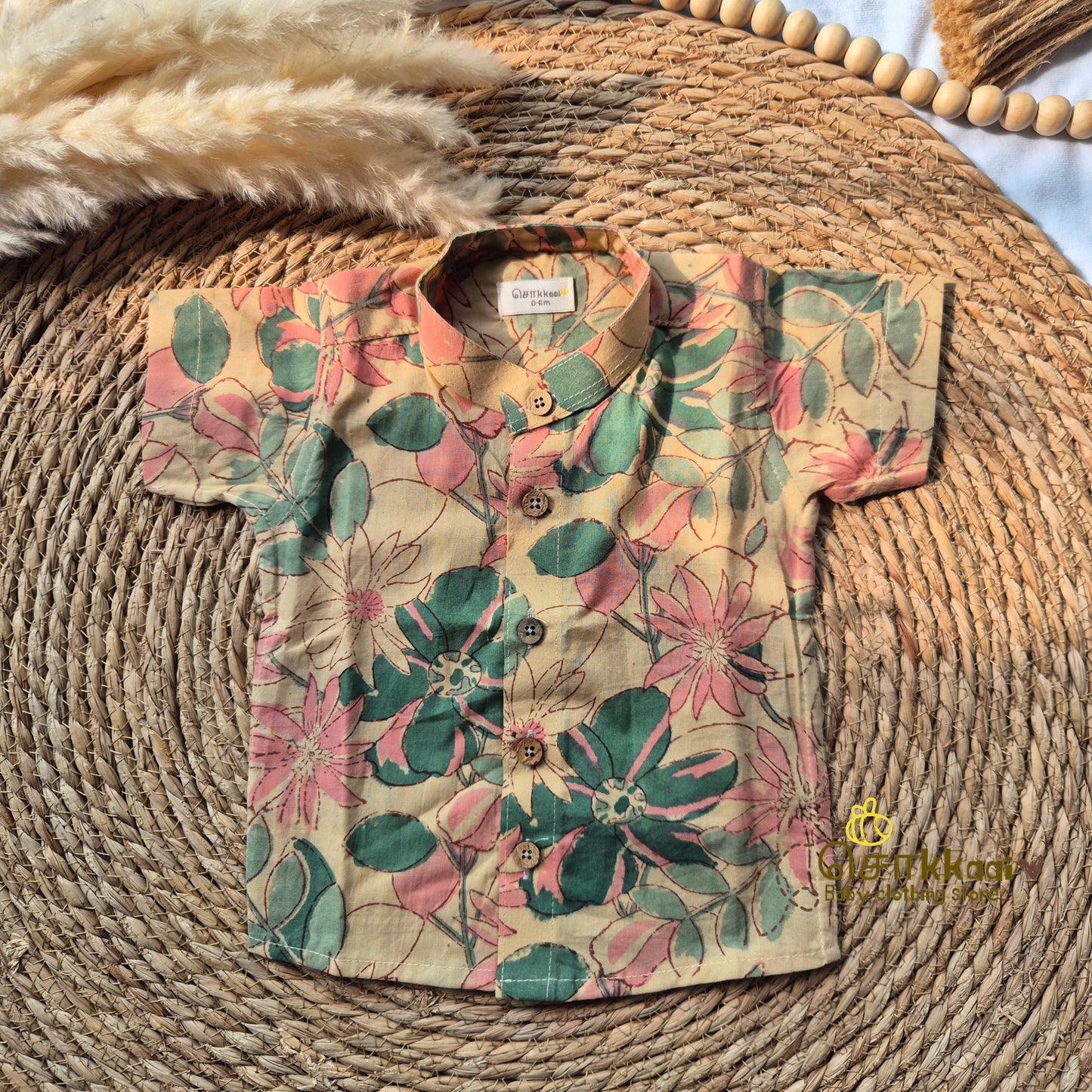 Wild floral cotton Kids Shirt (0 to 3years)