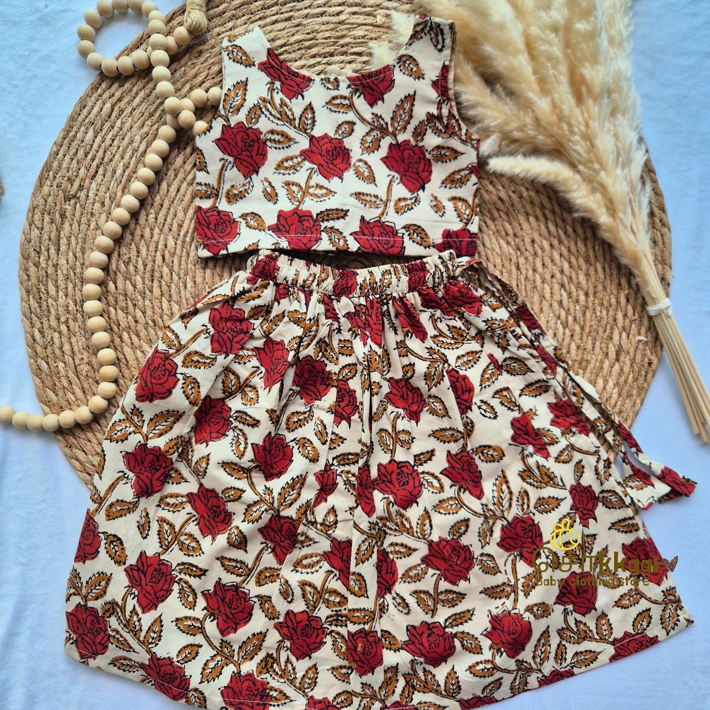 Rosewood charm Skirt and top for Girls (6m-4years)