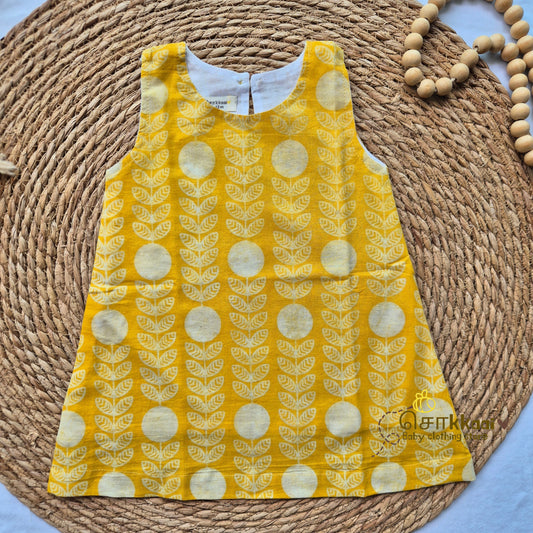Yellow Sun A-line frock - (0-6years) Sokkaai