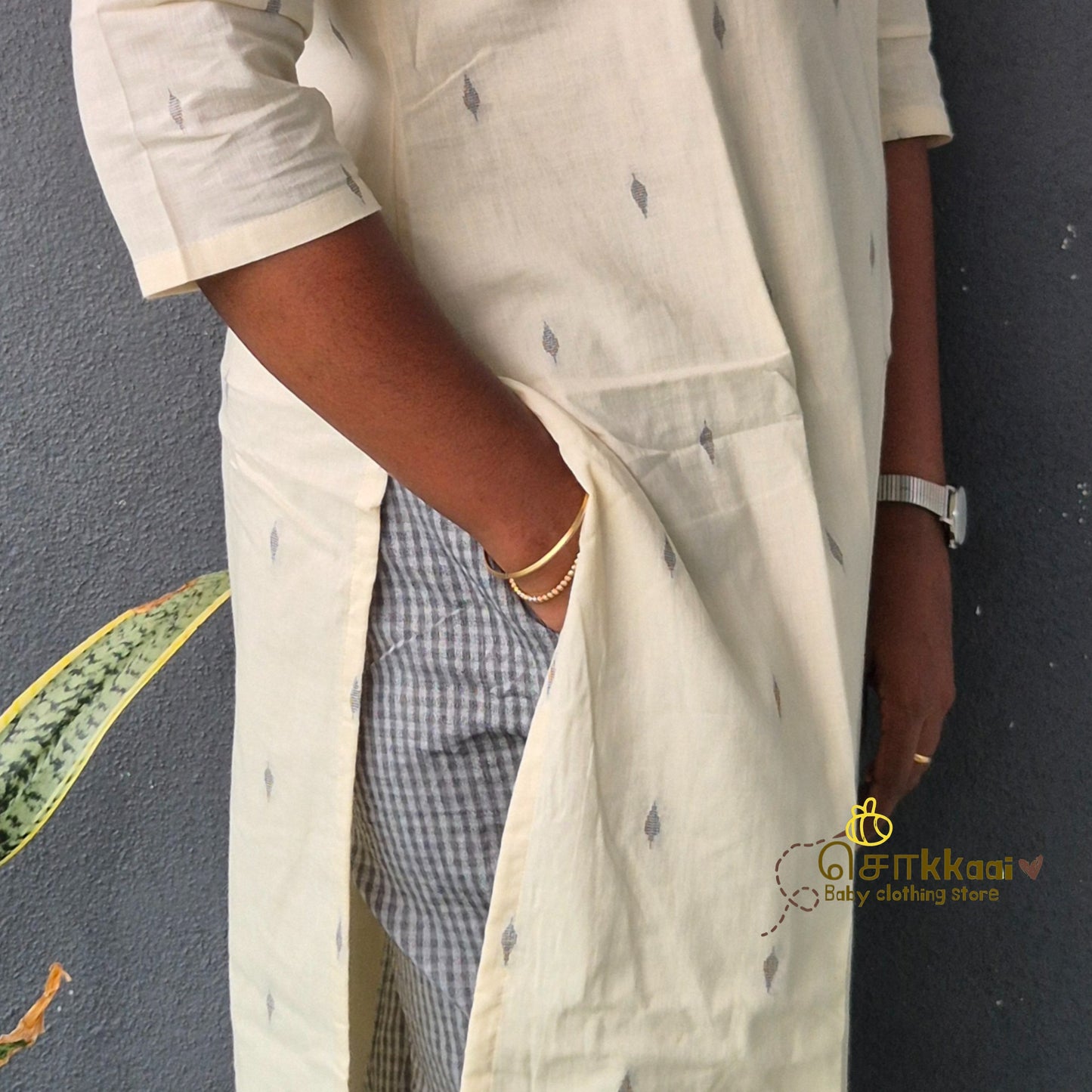 Off white & Grey - Mom Combo