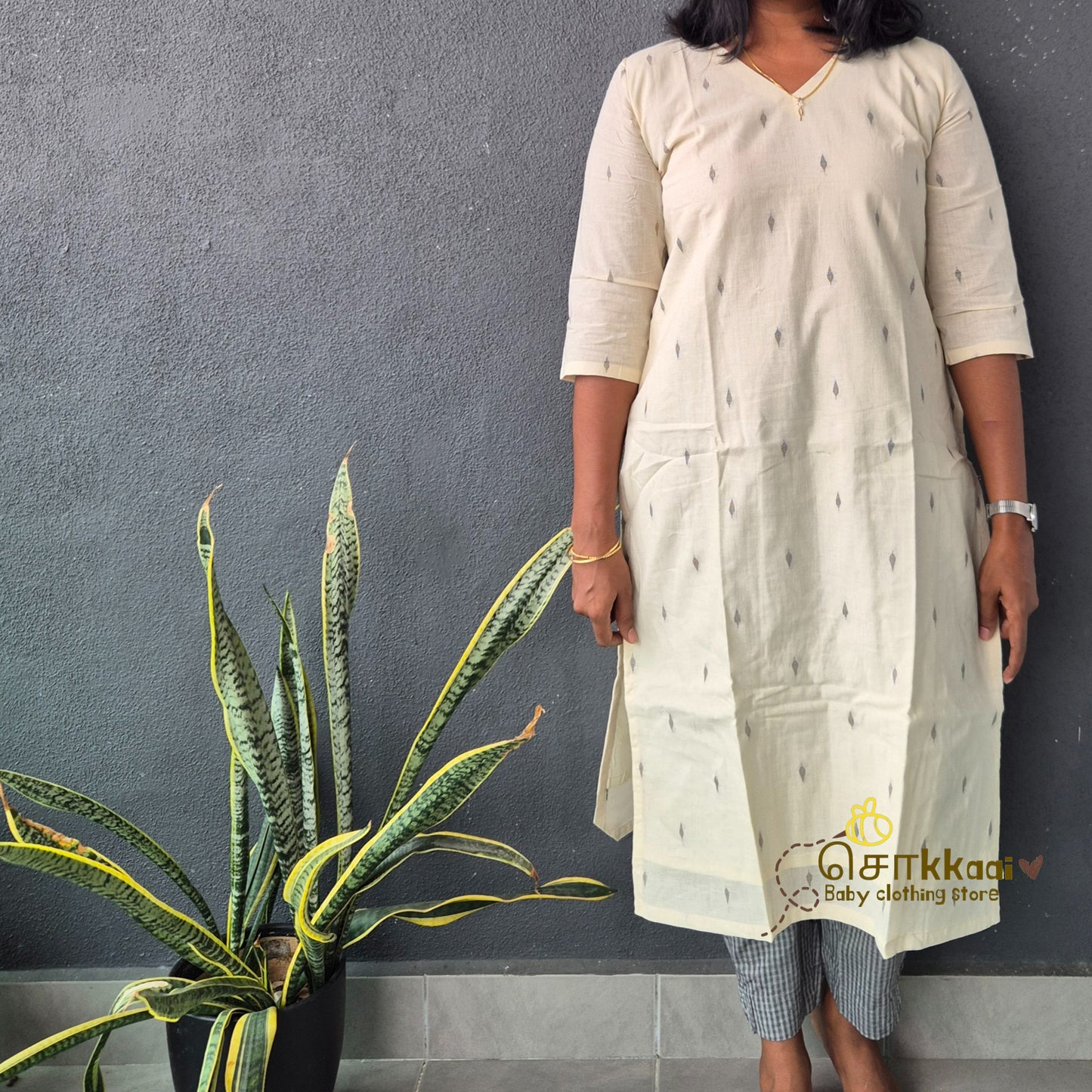 Off white & Grey - Mom Combo
