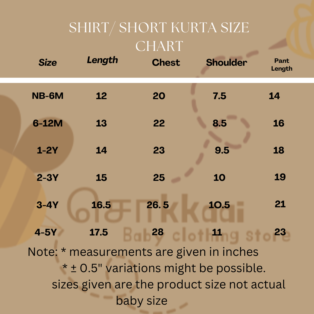 Black kalamkari Kids shirt - 0 to 1 year