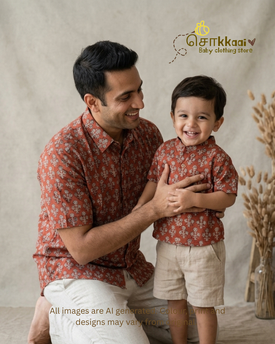 Earthy Petals Standard Collar Men Shirt (M-XXL) - Dad