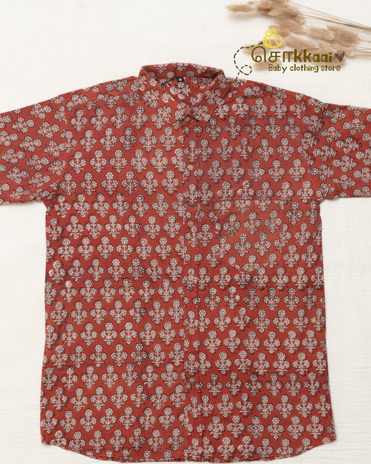 Earthy Petals Standard Collar Men Shirt (M-XXL) - Dad