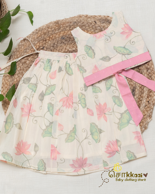 Lotus Breeze Cotton Skirt & Top Set (6m-5years) - Sokkaai