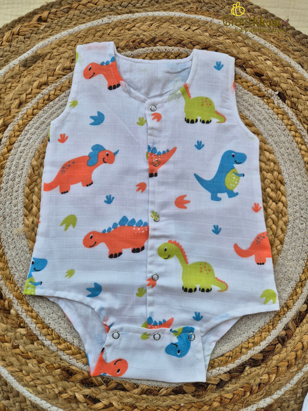 Soft Muslin Bodysuit (3-6m) - Sokkaai
