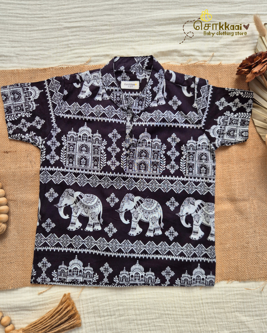 Black Trail Kurta (1-6years) - Unisex - Sokkaai