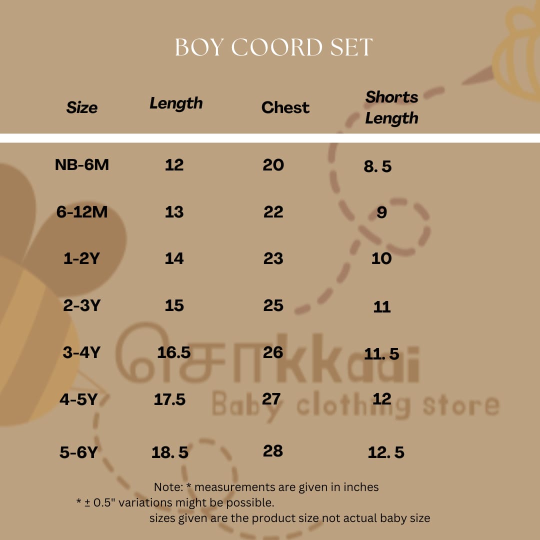 Pink elephant cotton Coord Set - Boy (2-5years) - Sokkaai