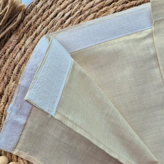 Tissue silk Gold Velcro Veshti