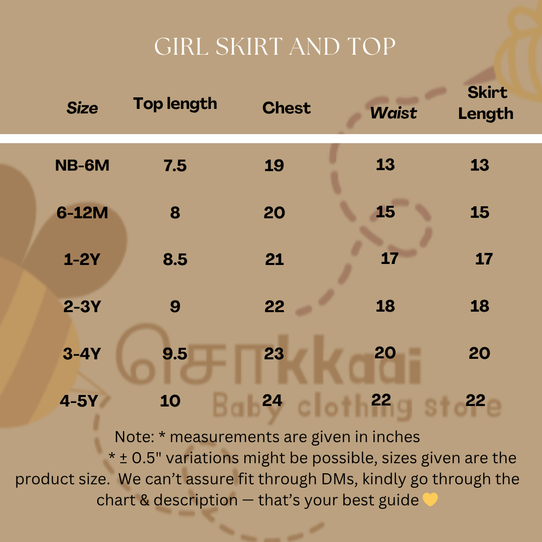 Deep navy & emerald green skirt & top - (6m-5years) Sokkaai