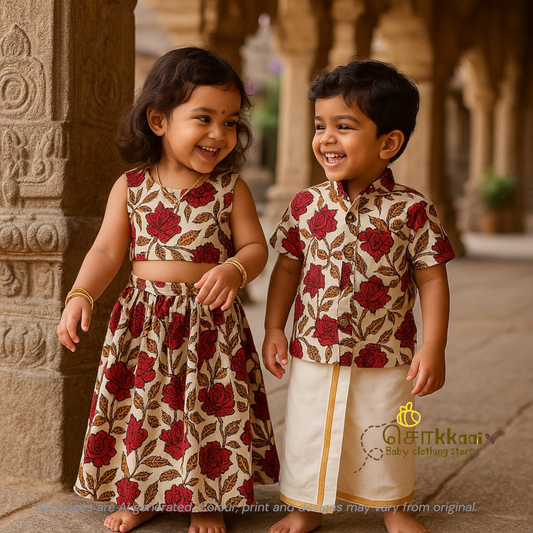 Rosewood charm Skirt and top for Girls (6m-4years)