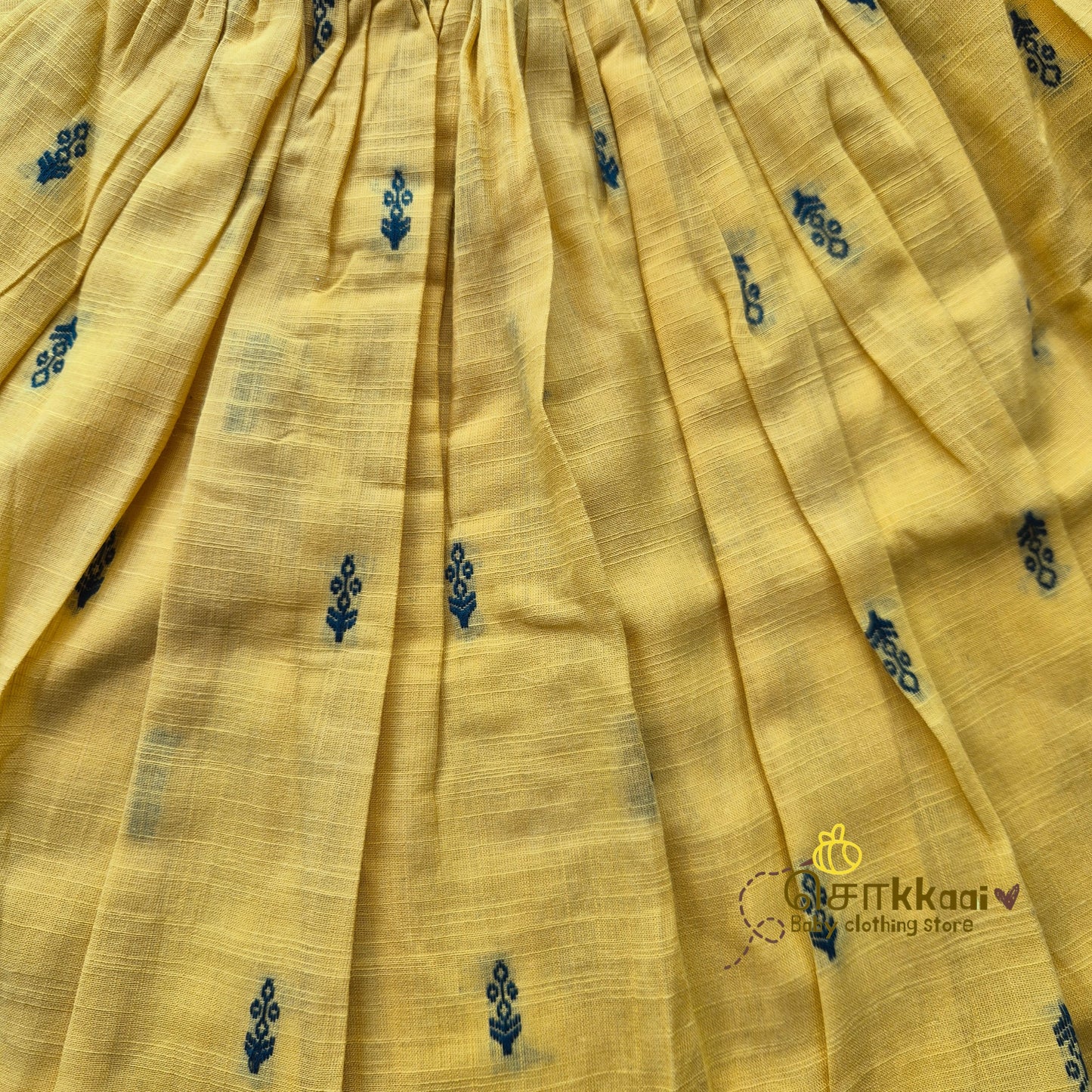 Yellow & Blue Butta Skirt and top Girls (6m-6years) - Sokkaai