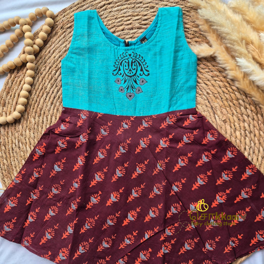 Artisan handmade Girl Frock - (9-12m) - Sokkaai