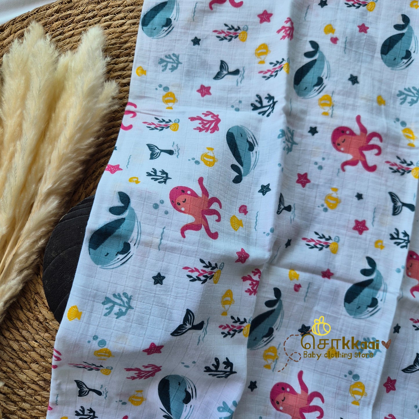 Sokkaai Soft Muslin Cotton GIFT BOX - Deep Sea Giggles (0 to 12m) - Sokkaai