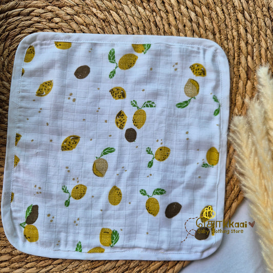 Lemon Zest muslin (swaddle & wash cloth) - Sokkaai