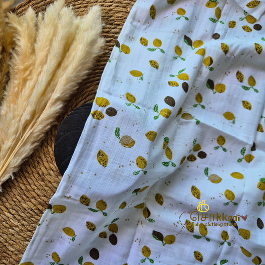 Lemon Zest muslin (swaddle & wash cloth) - Sokkaai