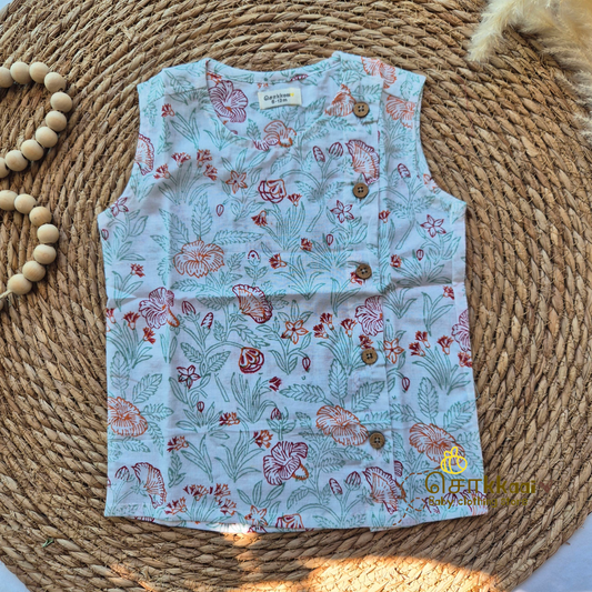 Mint Botanica cotton Side Button Jablas (0-3years)