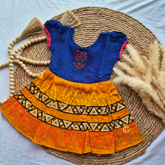 Artisan handmade Girl Frock - (6-9m)