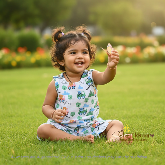 Adventure riders muslin cotton Coord Set (0-2years) - Unisex - Sokkaai