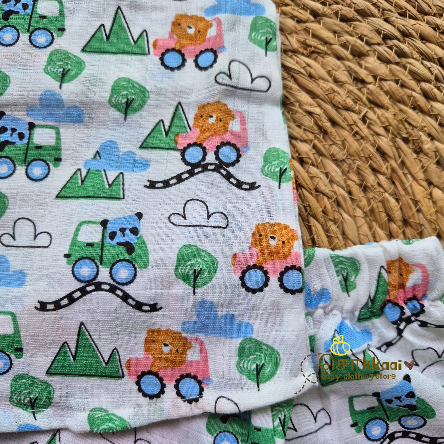 Adventure riders muslin cotton Coord Set (0-2years) - Unisex - Sokkaai