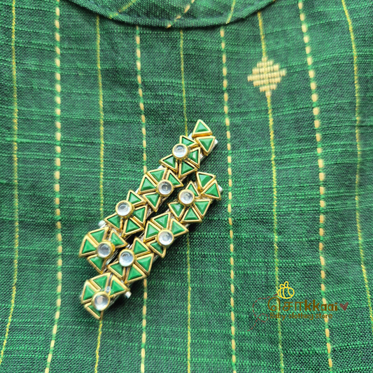 Hair Clip with kundan stone - Metal