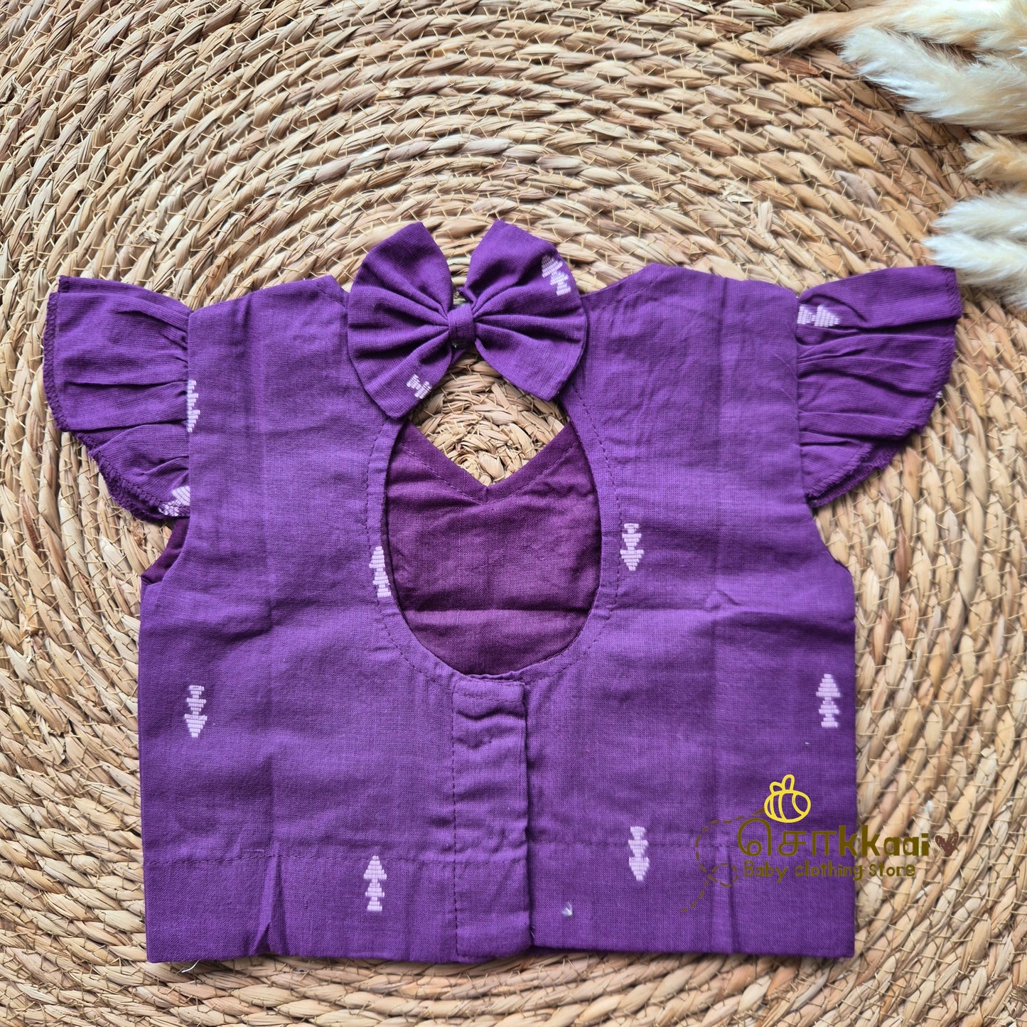 Royal purple arrow skirt & top - (6m-5years) Sokkaai