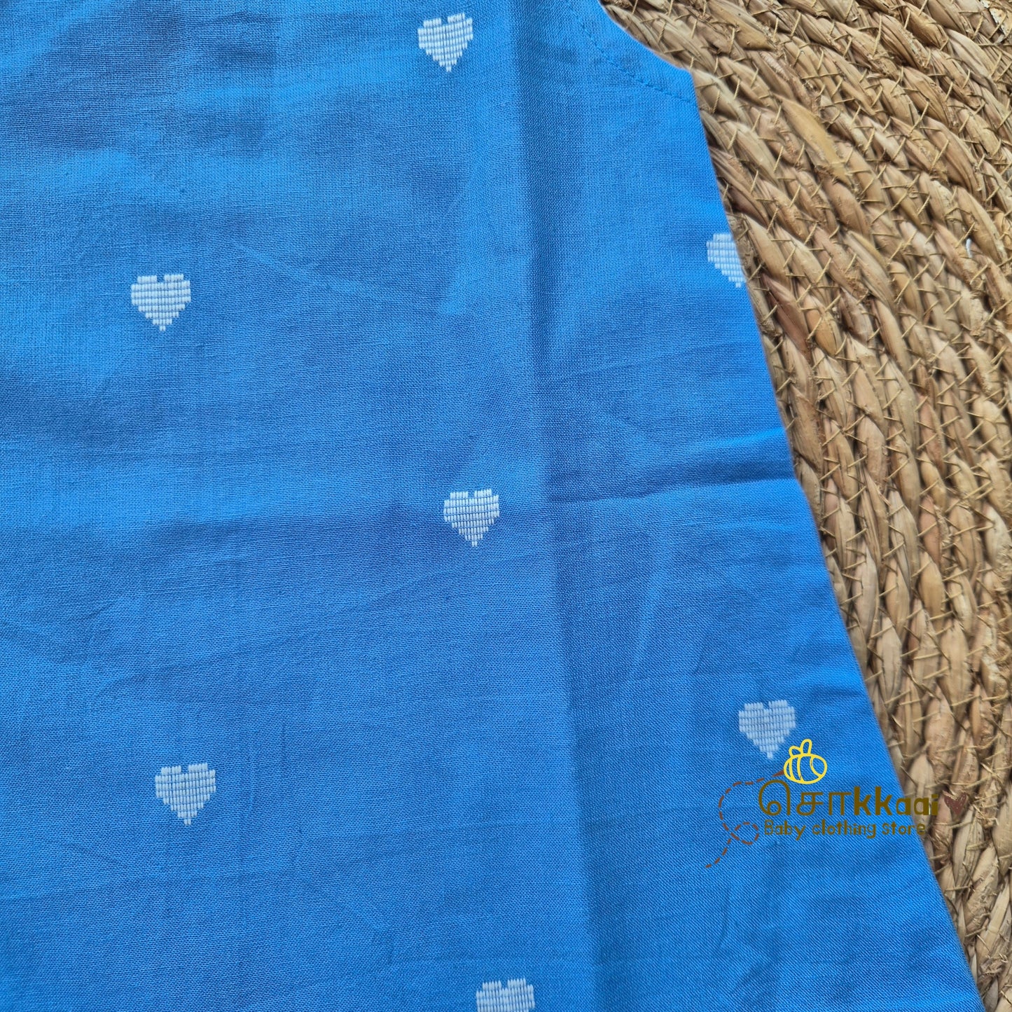 Blue Heart A-line frock - (0-6years) Sokkaai