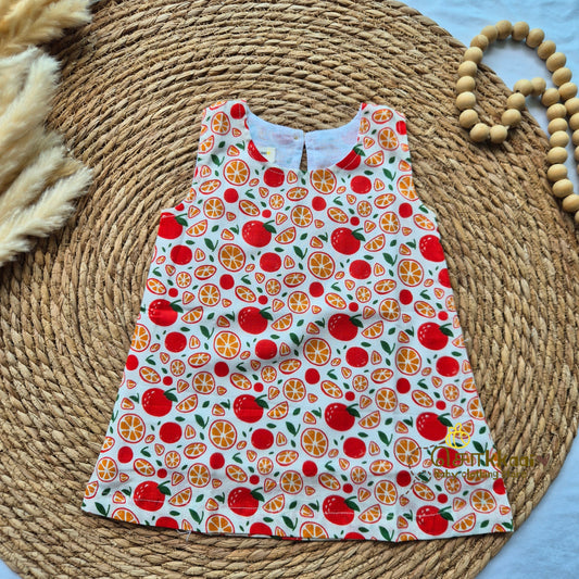 Citrus Pop A-line frock - (0-6years) Sokkaai