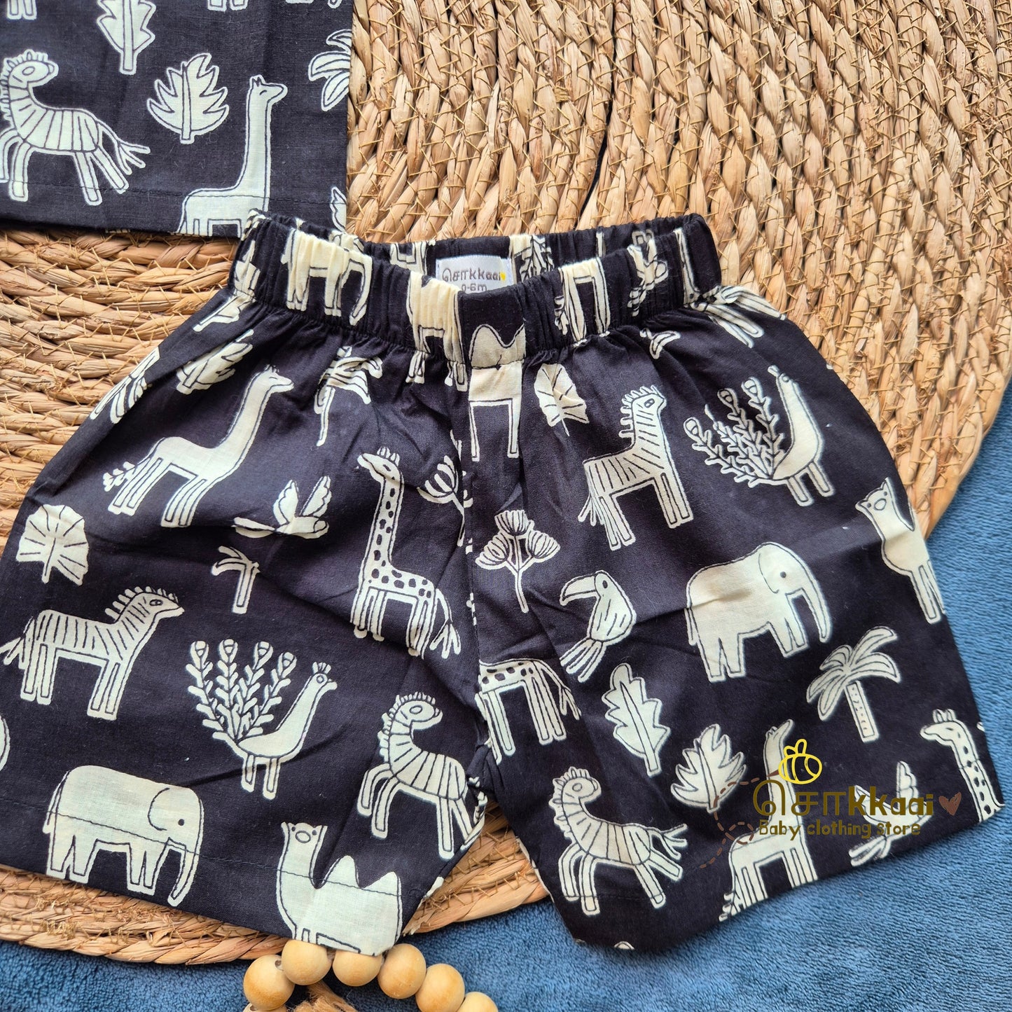 Midnight Safari Cotton Coord Set (0-10years) - Sokkaai
