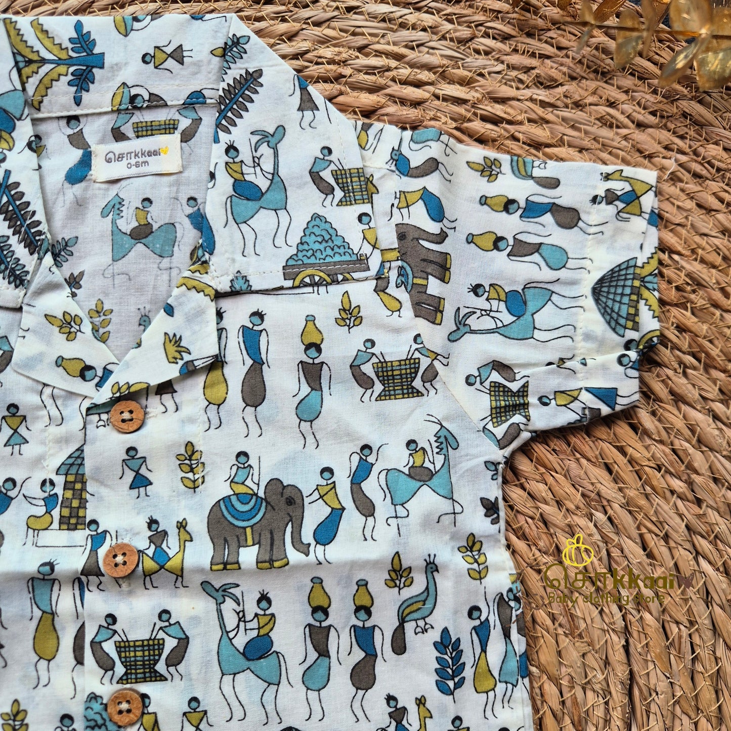 Warli Tales Cotton Coord Set (0-10years) - Sokkaai