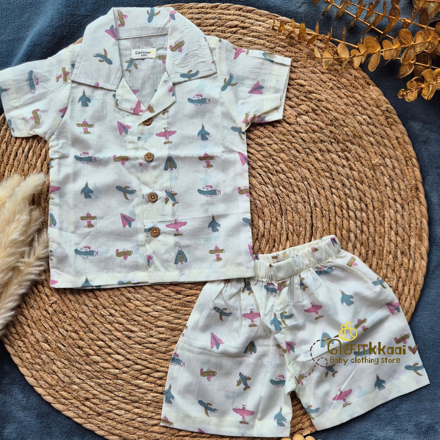 Little Aviator Cotton Coord Set (0-10years) - Sokkaai