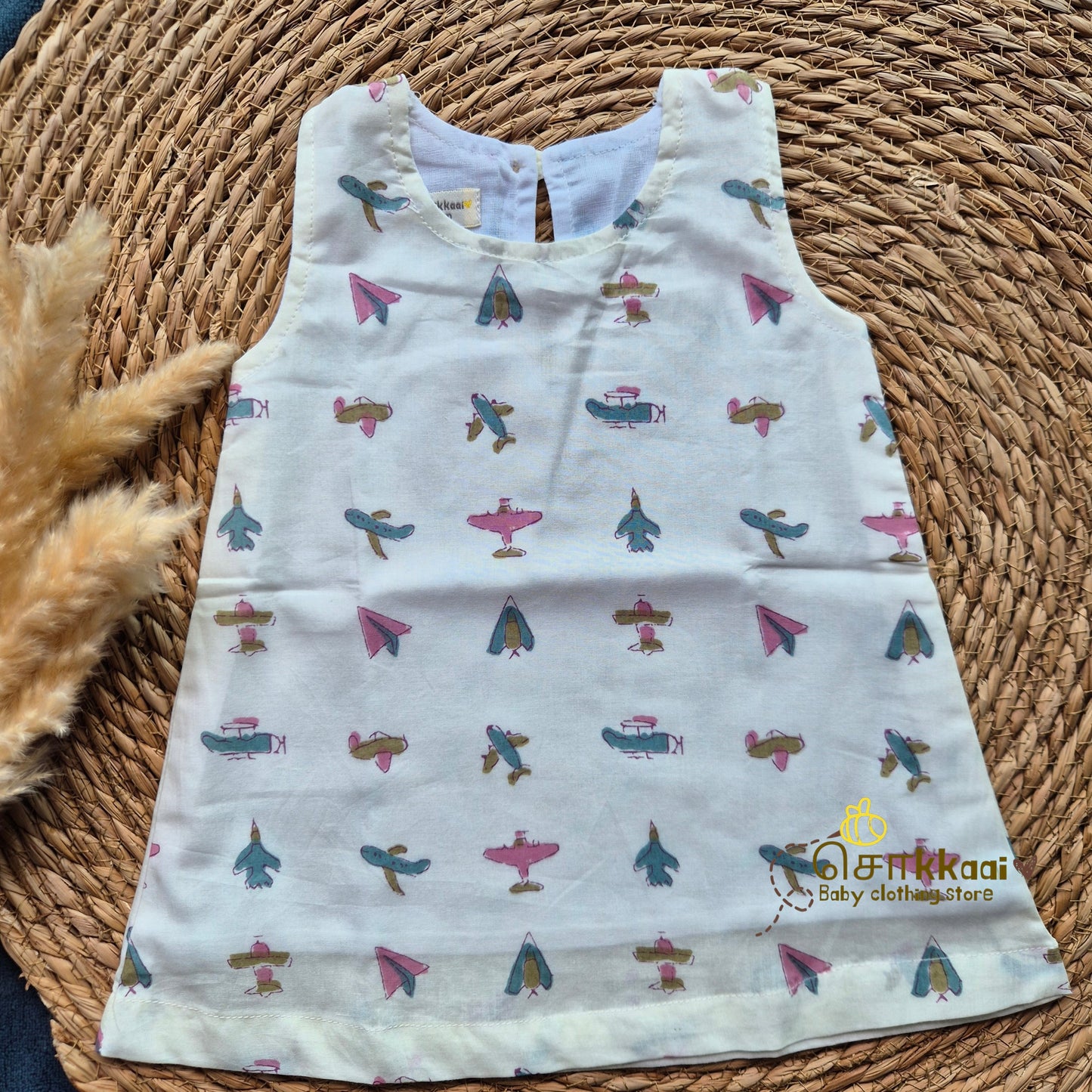 Little Aviator A-line frock - (0-6years) Sokkaai