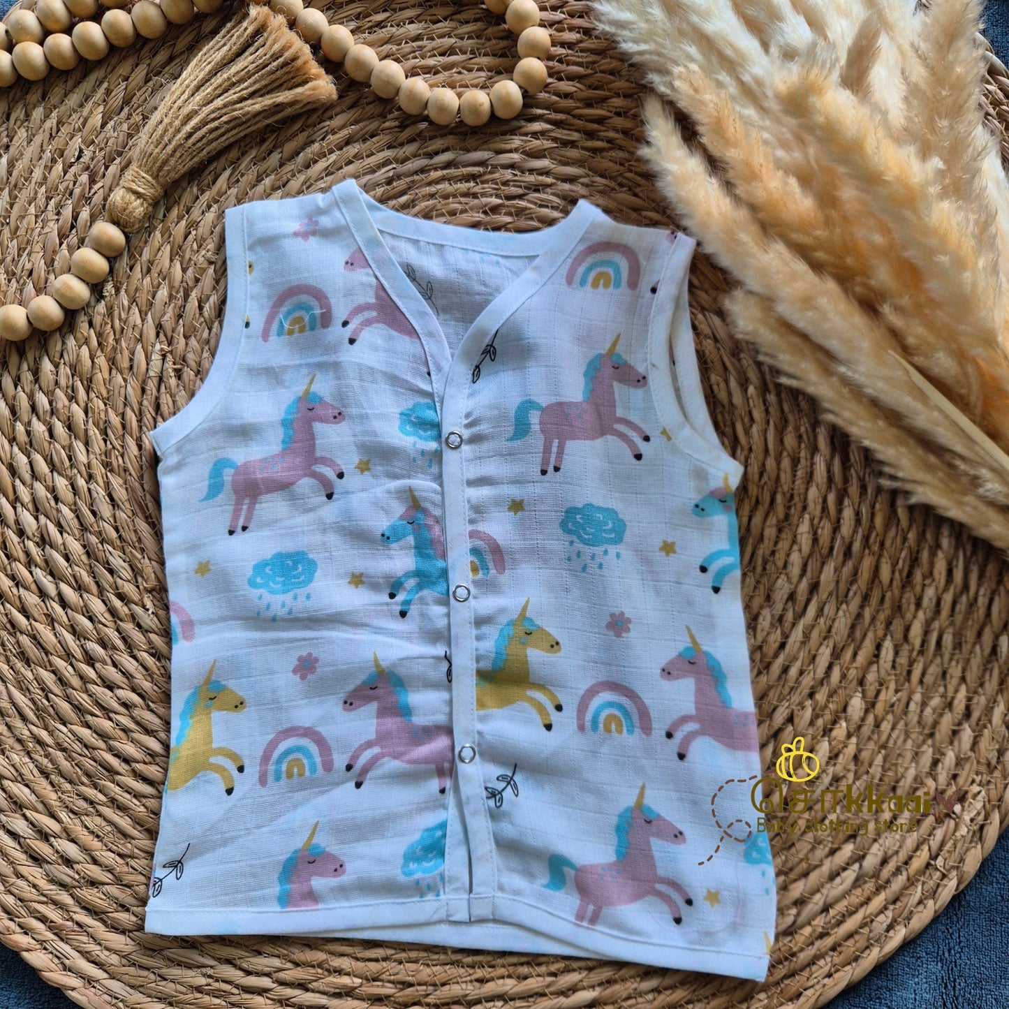 100% Organic Muslin Jabla (3-6m) - Sokkaai