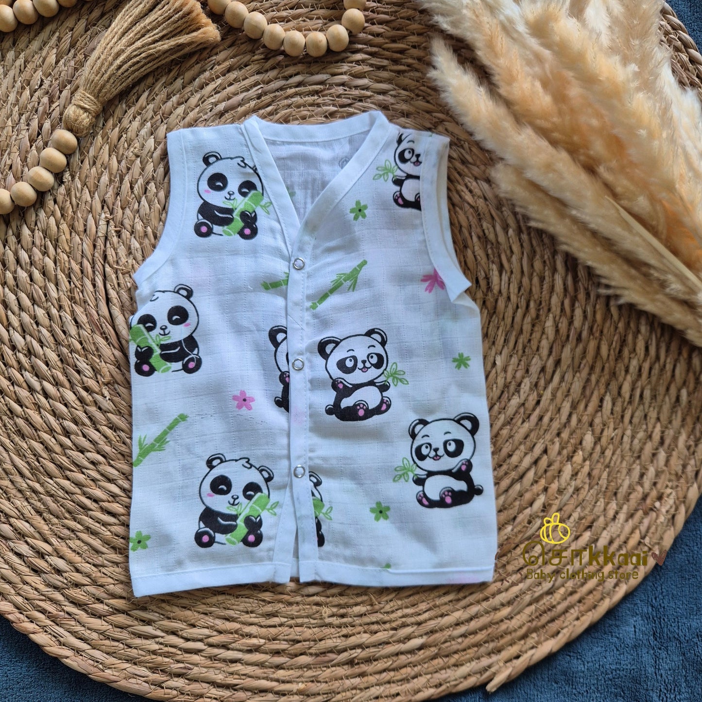 100% Organic Muslin Jabla (0-3m) - Sokkaai