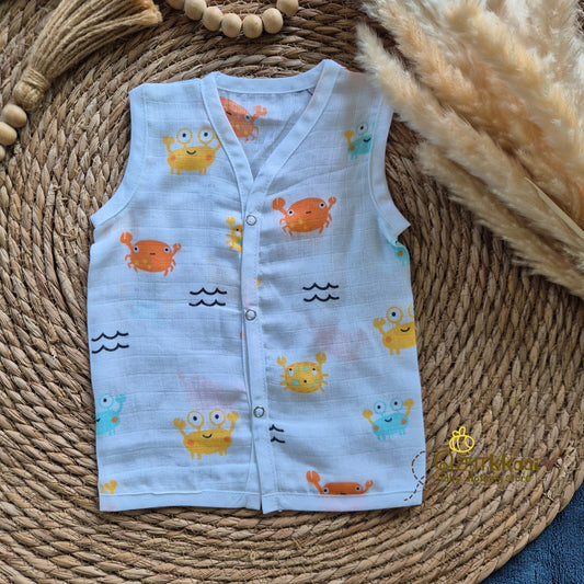 100% Organic Muslin Jabla (0-3m) - Sokkaai