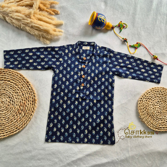 Blue Mango Butta long kurta with full sleeve (0-6years) - Sokkaai