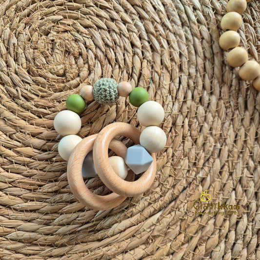 Wooden Silicon Teether - Sokkaai