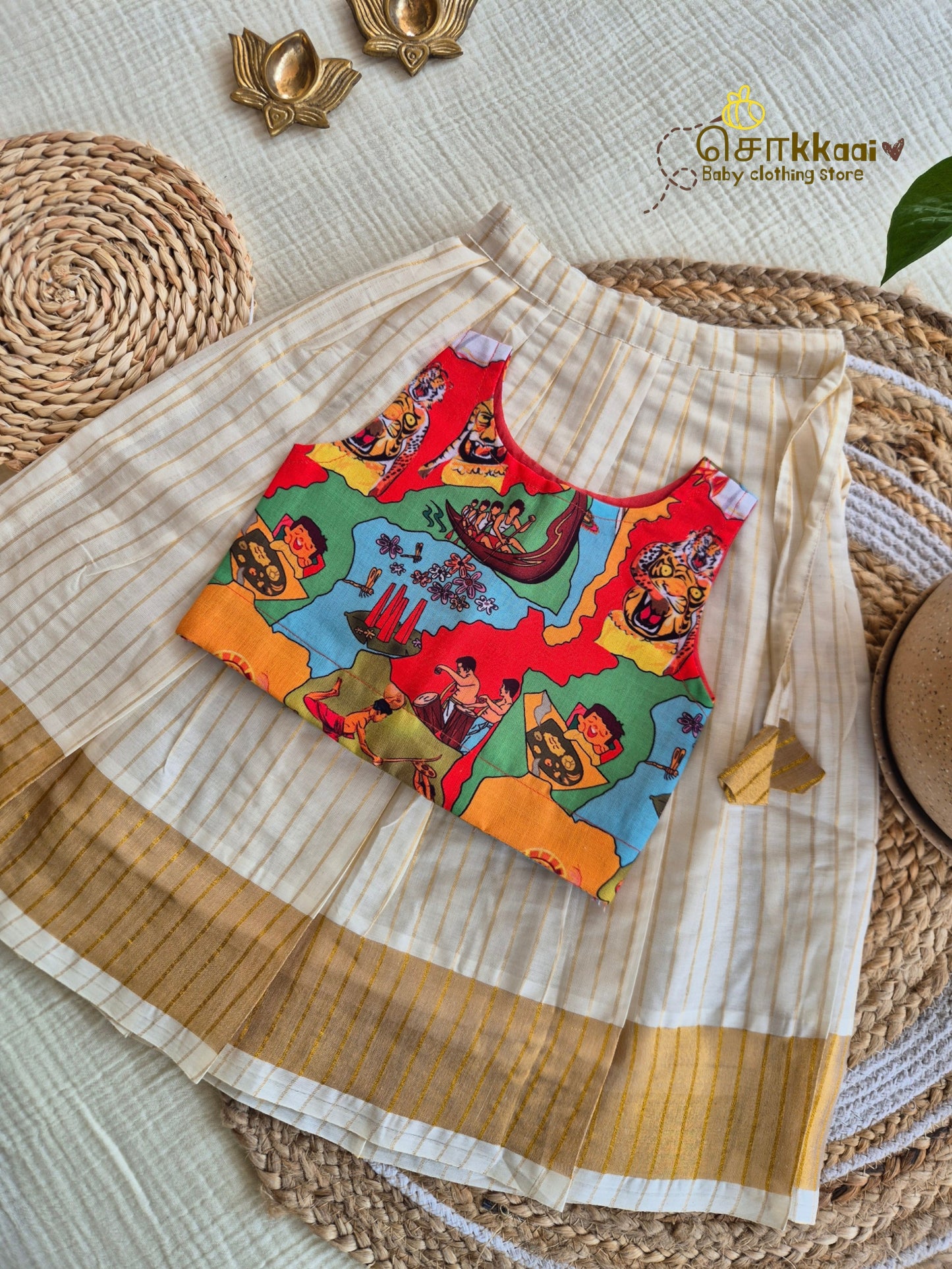 God's Own Carnival Skirt and Top Girls (6m-6years) - Sokkaai