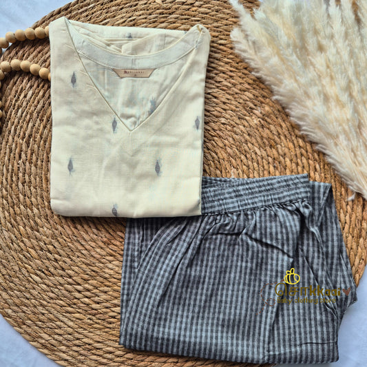 Off white & Grey - Mom Combo