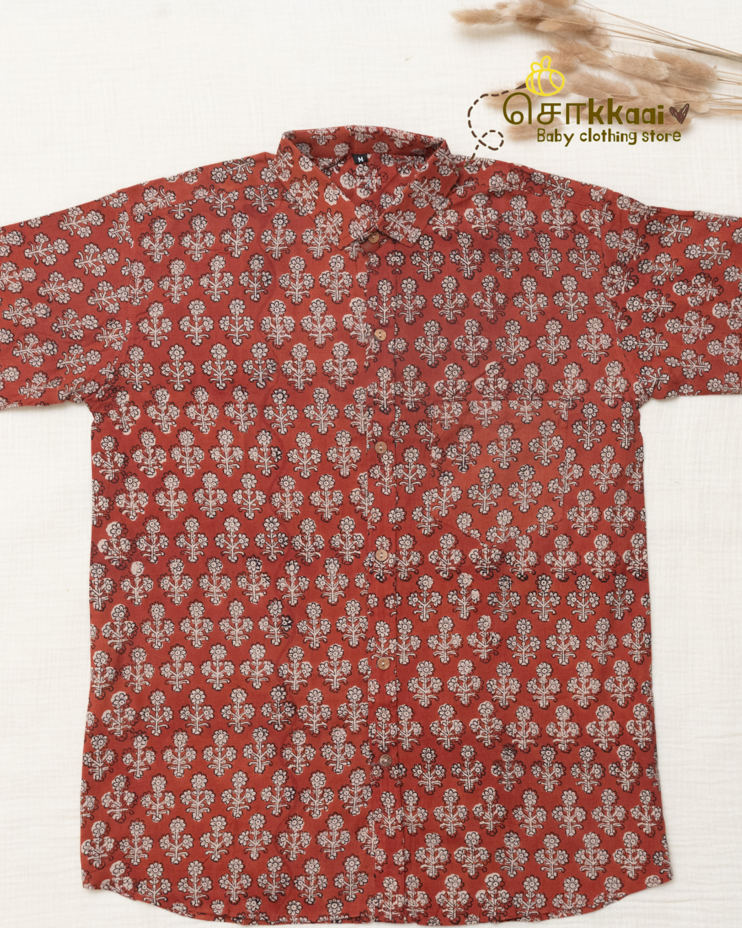 Earthy Petals Standard Collar Men Shirt (M-XXL) - Dad