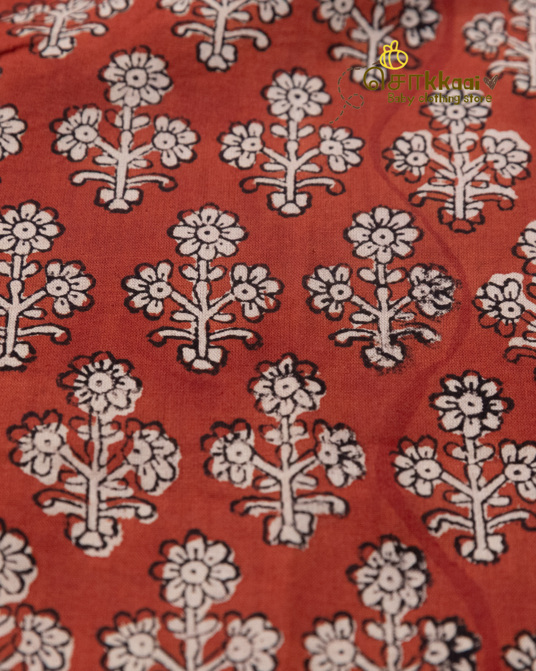 Earthy Petals Mandarin Collar Kids Shirt (0-6yrs) - Son