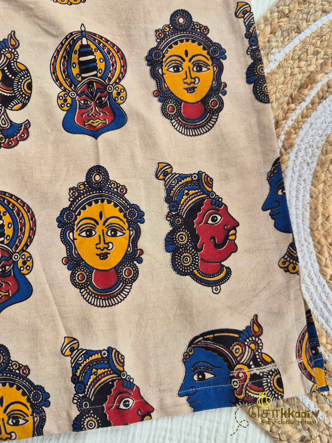 Heritage Mural Kalamkari Mandarin Kurta (L-3XL) - Dad